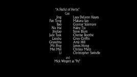 A Fistful of Herbs cast end title