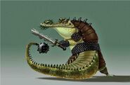 Concept artwork of Master Croc by Nico Marlet and Bill Kaufmann