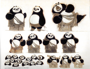 Concept drawings of Li in Kung Fu Panda 3 by Nico Marlet