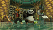 Po and the Furious Five protecting the Jade Palace