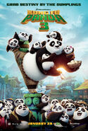 Lei Lei featured in the second international poster for Kung Fu Panda 3