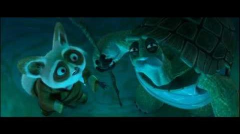 Oogway and Shifu in the Hall of Warriors in Kung Fu Panda