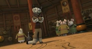 Lian leading the Kung Fu Club
