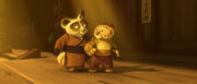 Master Shifu and Young Tai Lung