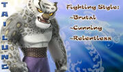 A brief list of Tai Lung's fighting styles