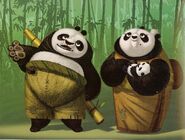 Concept artwork of Po's parents by Nico Marlet and Raymond Zibach