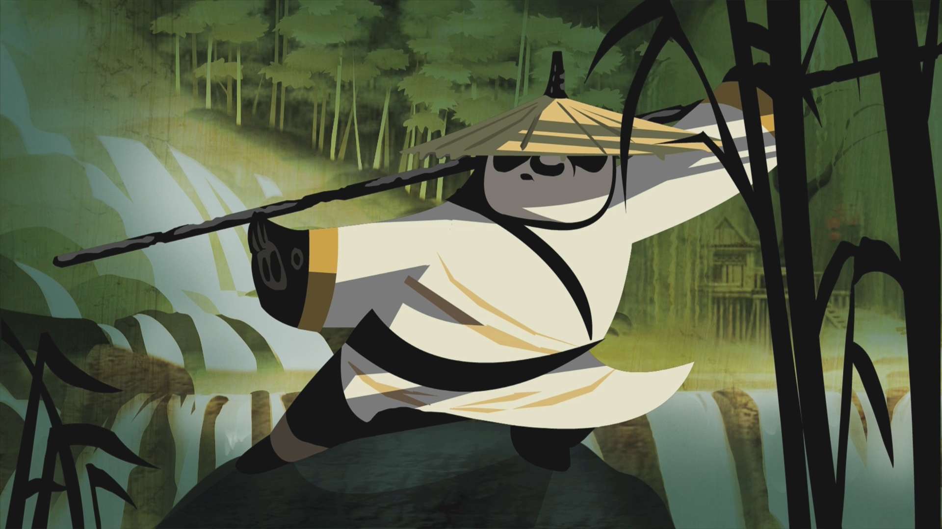 kung fu panda with hat