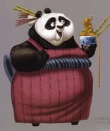 Early concept artwork of Po's mother by Nicolas Marlet and Raymond Zibach
