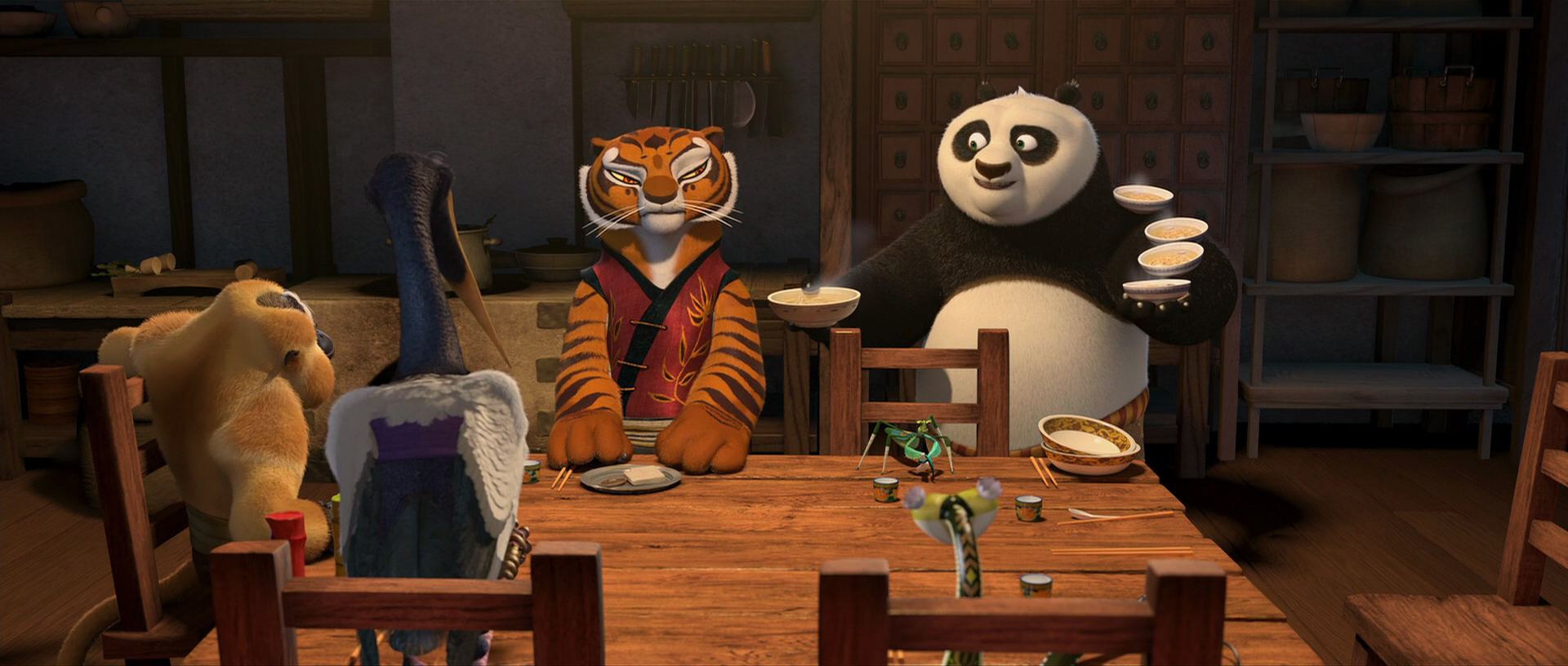 kung fu panda po and tigress