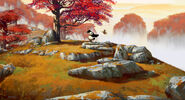 "Wu Dan Mountains Brawl" - visual development artwork by Nicolas Marlet