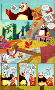 Po and Heng overlooking the new obstacle course