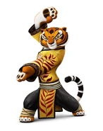 Character graphic featuring Tigress' new outfit