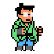 Sonokawa's sprite in CODE SHIFTER