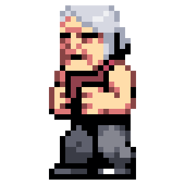Hiruko's sprite in Double Dragon Dodgeball