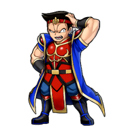 Maeda's frustrated dialog portrait in River City Saga: Three Kingdoms
