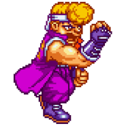 Shinji's sprite in Super Dodge Ball