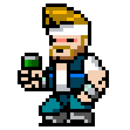 Sentinel's sprite in River City Ransom: Underground