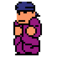 Katō's sprite in River City: Rival Showdown