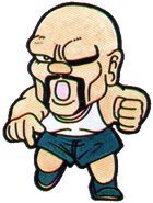 Mordov in the Famicom version of Nekketsu High School Dodgeball Club