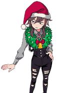 Miho's Christmas outfit in River City Girls 2