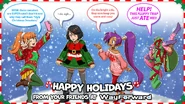 Wayforward xmas.jpg (438 KB) Kebako, Shantae, Misako, and Kyoko in WayForward's Christmas 2021 art