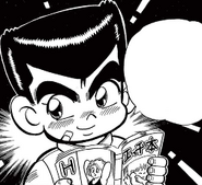 Kunio in the manga Ore wa Otoko Da! Kunio-kun
