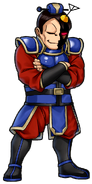 Taira's brainwashed dialog portrait in River City Saga: Three Kingdoms Next