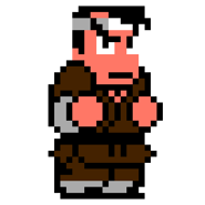 Tsuge's sprite in Downtown Nekketsu Jidaigeki
