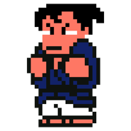 Ichijō's sprite in Downtown Nekketsu Jidaigeki