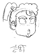 Official face art in Downtown Special Kunio-kun's Historical Period Drama!