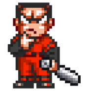 Kinoshita's sprite in Downtown River City Baseball Story ~Play Ball, Kunio!~