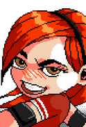 Alexis' unused portrait in River City Ransom: Underground