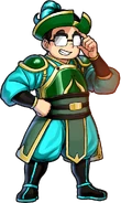 Sonokawa's dialog portrait in River City Saga: Three Kingdoms Next