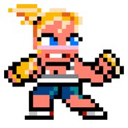 Chris' sprite in River City Ransom: Underground