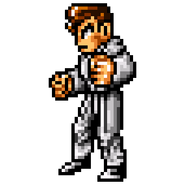 Kunio's sprite in Shin Nekketsu Kōha: Kunio-tachi no Banka