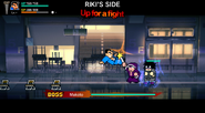 Makoto in Riki's Story in River City: Rival Showdown