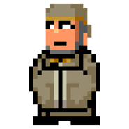 Kong Rong's sprite in River City Saga: Three Kingdoms