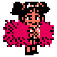 Momozono's sprite in Downtown Nekketsu March Super-Awesome Field Day!
