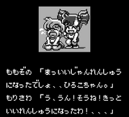 Momozono and Morisawa in Nekketsu! Beach Volley dayo: Kunio-kun