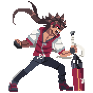 Sol's sprite in River City Girls 2