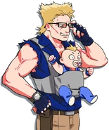 Berserker's unused dialog portrait in River City Girls 2