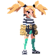 Chris' sprite in River City Girls 2