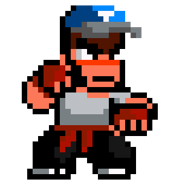 Glen RCRU 1.png (3 KB) Glen's sprite in River City Ransom: Underground