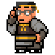 Nagatsuka's sprite in River City Saga: Three Kingdoms