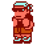 Snipe's sprite in Nekketsu! Street Basketball All-Out Dunk Heroes