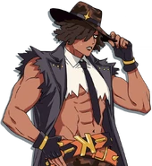 Mr. K's dialog portrait in River City Girls 2