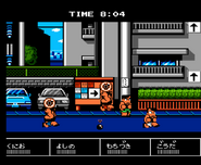 Kunio in the Famicom version of Downtown Nekketsu March: Super-Awesome Field Day!