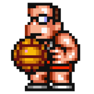 Sonkawa's sprite in Kunio's Dodgeball Time, C'mon Guys!