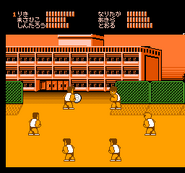 Club Activity gameplay as the Hanazono Team in Hanazono Kōkō Dodgeball Bu.