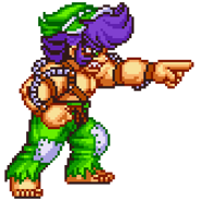 Kenji's sprite in Super Dodge Ball